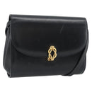 GUCCI Umhängetasche Leder Schwarz Gold Original BA13381-1