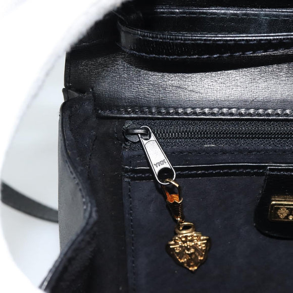 GUCCI Umhängetasche Leder Schwarz Gold Original BA13381