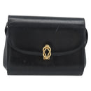 GUCCI Umhängetasche Leder Schwarz Gold Original BA13381-13