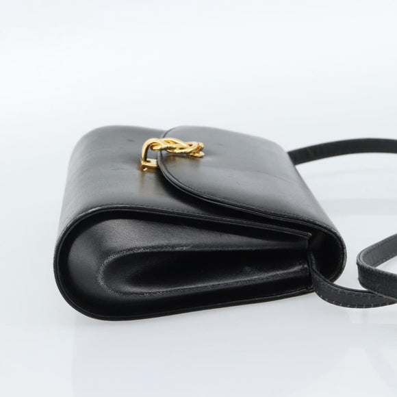 GUCCI Umhängetasche Leder Schwarz Gold Original BA13381