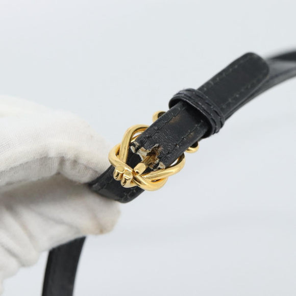 GUCCI Umhängetasche Leder Schwarz Gold Original BA13381