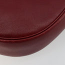 GUCCI Schoudertas Leer Rood Goud 007 261 0081 Auth BA13384-15
