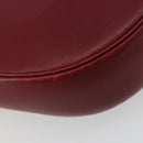 GUCCI Schoudertas Leer Rood Goud 007 261 0081 Auth BA13384-16