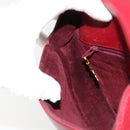 GUCCI Schoudertas Leer Rood Goud 007 261 0081 Auth BA13384-20