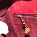 GUCCI Schoudertas Leer Rood Goud 007 261 0081 Auth BA13384-21