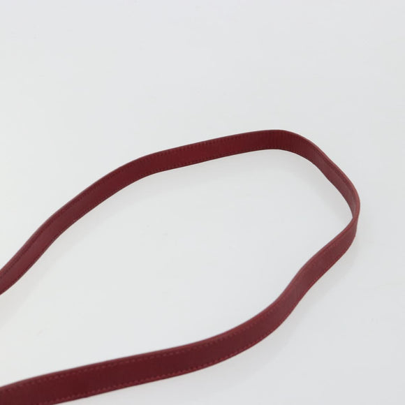 GUCCI Schoudertas Leer Rood Goud 007 261 0081 Auth BA13384