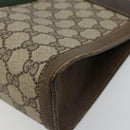 GUCCI GG Supreme Web Sherry Line Clutch Bag PVC Beige 67 014 2125 Auth BA13385-7