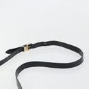 Christian Dior Trotter Canvas Shoulder Bag PVC Navy Gold Auth BA13388A-8