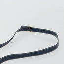 GUCCI Micro GG Supreme Sherry Line Shoulder Bag PVC Blue Gold Auth BA13389-8