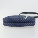 GUCCI Micro GG Supreme Sherry Line Shoulder Bag PVC Blue Gold Auth BA13389-5