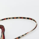 Christian Dior Shoulder Bag Leather 2way Red Gold Auth BA13390A-10