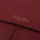 Christian Dior Shoulder Bag Leather 2way Red Gold Auth BA13390A-18