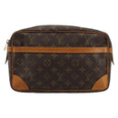 LOUIS VUITTON Monogram Compiegne 28 Clutch Bag M51845 LV Auth BA13393-13