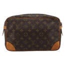 LOUIS VUITTON Monogram Compiegne 28 Clutch Bag M51845 LV Auth BA13393-2