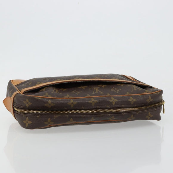 LOUIS VUITTON Monogram Compiegne 28 Clutch Bag M51845 LV Auth BA13393