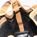 FENDI Pecan Canvas Purse Shoulder Bag PVC Brown Gold Auth BA13394-19