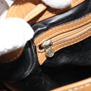 FENDI Pecan Canvas Purse Shoulder Bag PVC Brown Gold Auth BA13394-21