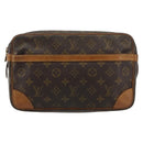 LOUIS VUITTON Monogram Compiegne 28 Clutch Bag M51845 LV Auth BA13395-13