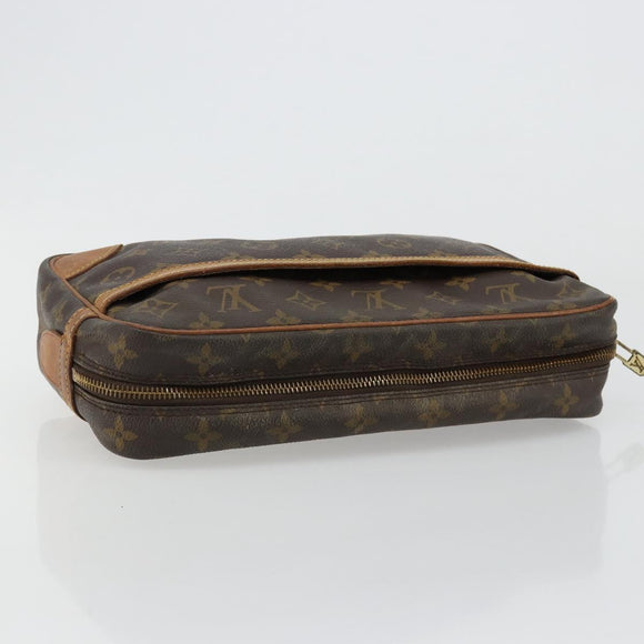 LOUIS VUITTON Monogram Compiegne 28 Clutch Bag M51845 LV Auth BA13395