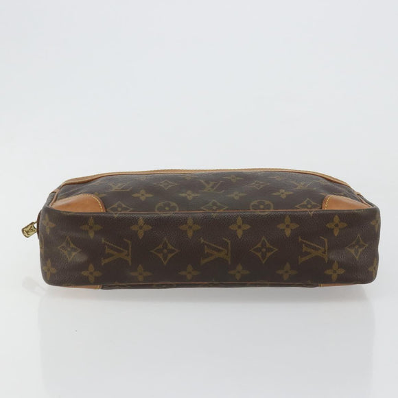 LOUIS VUITTON Monogram Compiegne 28 Clutch Bag M51845 LV Auth BA13395