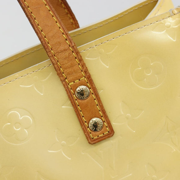 LOUIS VUITTON Monogram Vernis Reade PM Hand Bag Perle M91336 LV Auth BA13397