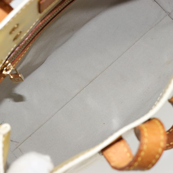 LOUIS VUITTON Monogram Vernis Reade PM Hand Bag Perle M91336 LV Auth BA13397