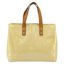LOUIS VUITTON Monogram Vernis Reade PM Hand Bag Perle M91336 LV Auth BA13397-2