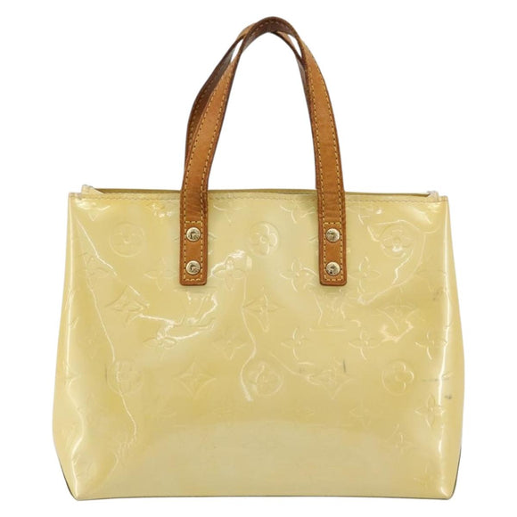 LOUIS VUITTON Monogram Vernis Reade PM Hand Bag Perle M91336 LV Auth BA13397