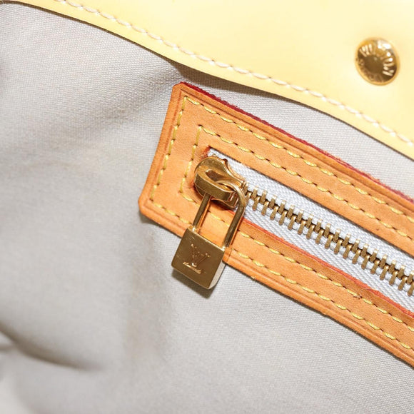 LOUIS VUITTON Monogram Vernis Reade PM Hand Bag Perle M91336 LV Auth BA13397