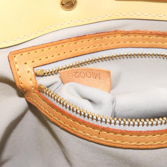 LOUIS VUITTON Monogram Vernis Reade PM Hand Bag Perle M91336 LV Auth BA13397