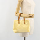 LOUIS VUITTON Monogram Vernis Reade PM Hand Bag Perle M91336 LV Auth BA13397-24