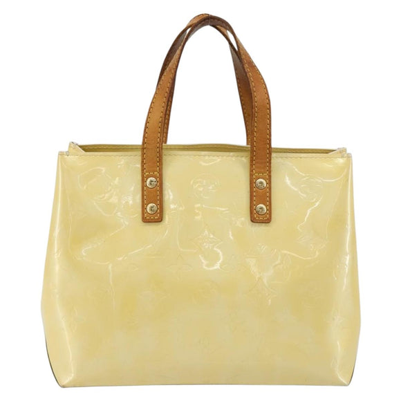 LOUIS VUITTON Monogram Vernis Reade PM Hand Bag Perle M91336 LV Auth BA13397