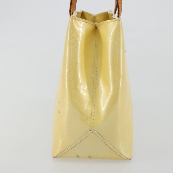 LOUIS VUITTON Monogram Vernis Reade PM Hand Bag Perle M91336 LV Auth BA13397
