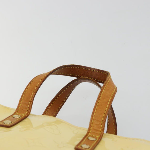 LOUIS VUITTON Monogram Vernis Reade PM Hand Bag Perle M91336 LV Auth BA13397