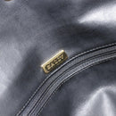 BALLY Chain Shoulder Bag Leather Black Gold Auth BA13398A-19