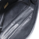 BALLY Chain Shoulder Bag Leather Black Gold Auth BA13398A-11