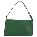 LOUIS VUITTON Epi Pochette Accessoires Pouch Green M52984 LV Auth BA13400-1