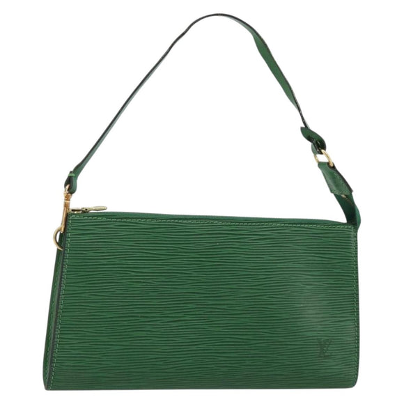LOUIS VUITTON Epi Pochette Accessoires Pouch Green M52984 LV Auth BA13400