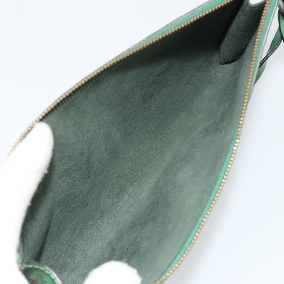 LOUIS VUITTON Epi Pochette Accessoires Pouch Green M52984 LV Auth BA13400