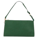 LOUIS VUITTON Epi Pochette Accessoires Pouch Green M52984 LV Auth BA13400-13
