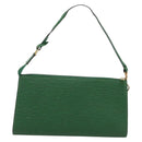 LOUIS VUITTON Epi Pochette Accessoires Pouch Green M52984 LV Auth BA13400-2