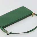 LOUIS VUITTON Epi Pochette Accessoires Pouch Green M52984 LV Auth BA13400-6