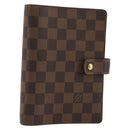 LOUIS VUITTON Damier Ebene Agenda MM Day Planner Cover R20240 LV Auth BA13405-1