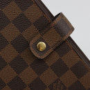 LOUIS VUITTON Damier Ebene Agenda MM Day Planner Cover R20240 LV Auth BA13405-17