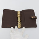 LOUIS VUITTON Damier Ebene Agenda MM Day Planner Cover R20240 LV Auth BA13405-8