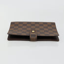 LOUIS VUITTON Damier Ebene Agenda MM Day Planner Cover R20240 LV Auth BA13405-3