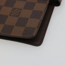 LOUIS VUITTON Damier Ebene Agenda MM Day Planner Cover R20240 LV Auth BA13405-7