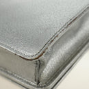 Miu Miu Shoulder Bag Leather Silver Auth BA13407M-17