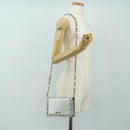 Miu Miu Shoulder Bag Leather Silver Auth BA13407M-29