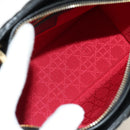 Christian Dior Lady Dior Hand Bag Lamb Skin 2way Black Gold Auth BA13408V-10